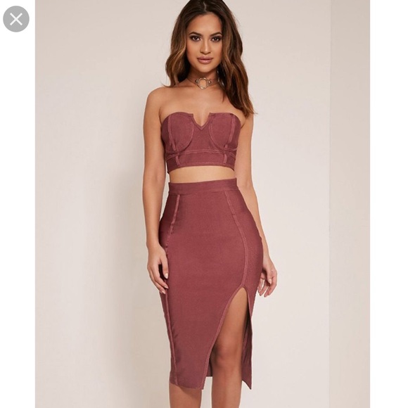 PrettyLittleThing Dresses & Skirts - BRAND NEW BANDAGE TWO PIECE BNWT!!